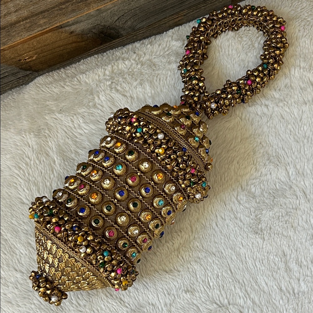 Ramla Bling Bling Handmade Beaded Crystal Bag Brand New! - Picture 9 of 10